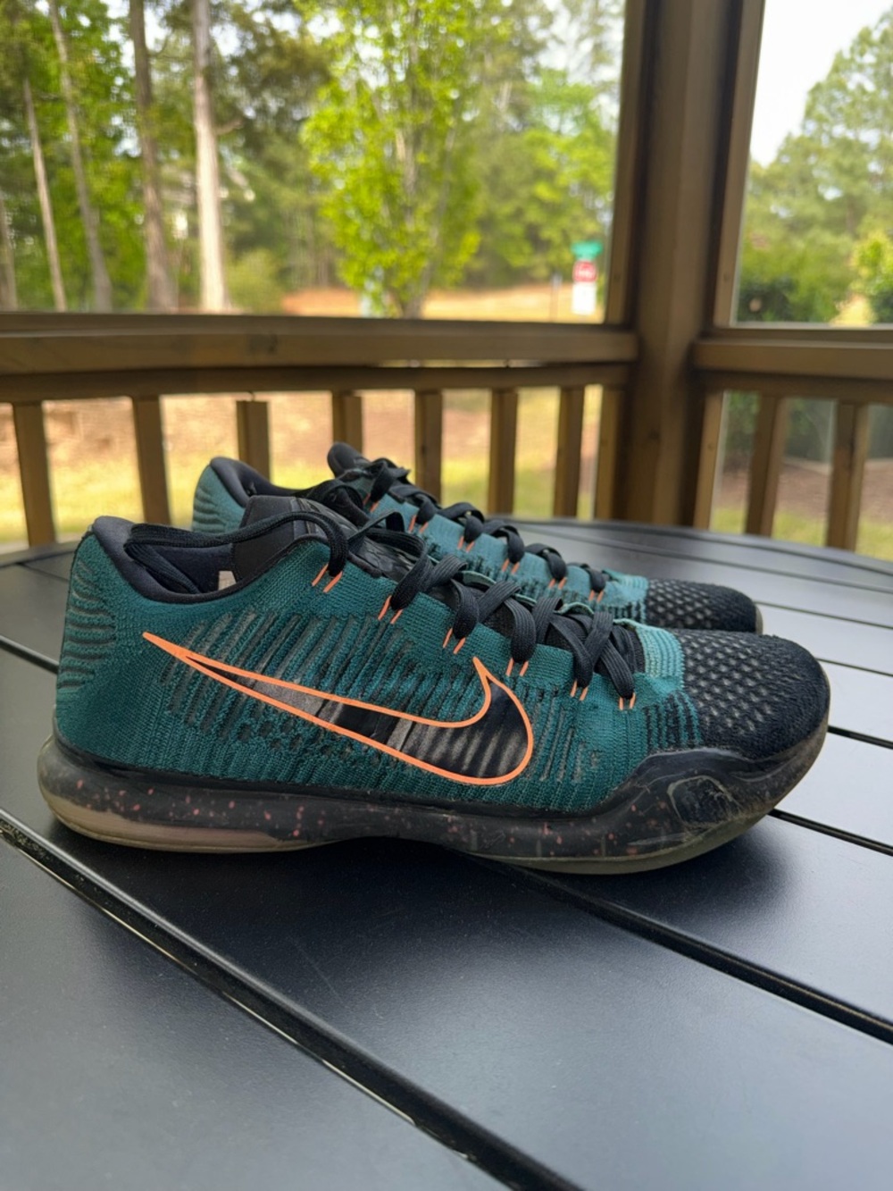 Nike Kobe 10 Elite Low "Drill Sergeant" sneakers.